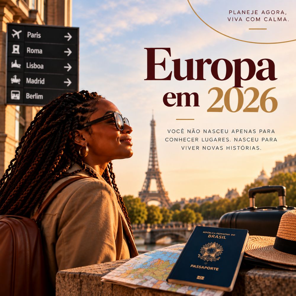 Guia BUX Europa 2026 -  EES já está valendo , veja o que mudou para brasileiros antes de embarcar